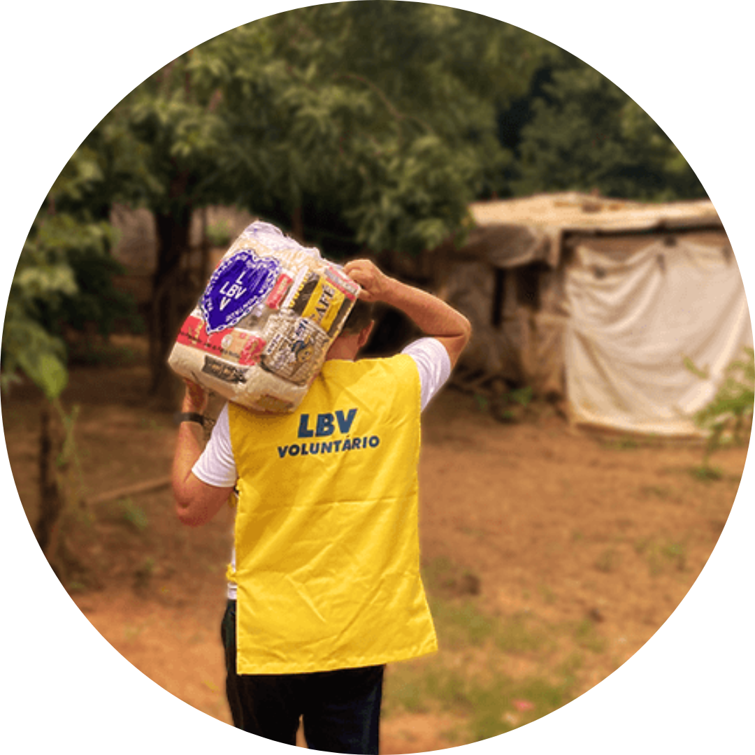 Voluntários em ação